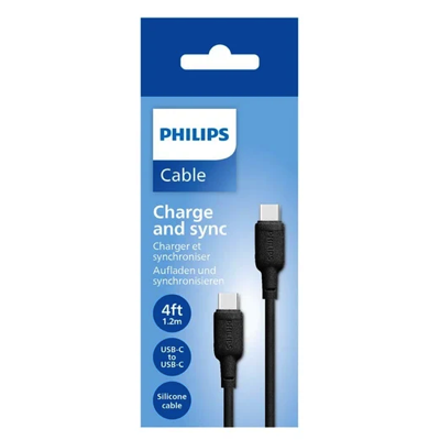 PHILIPS 100W USB-C TO USB-C Cable 4FT/1.2M